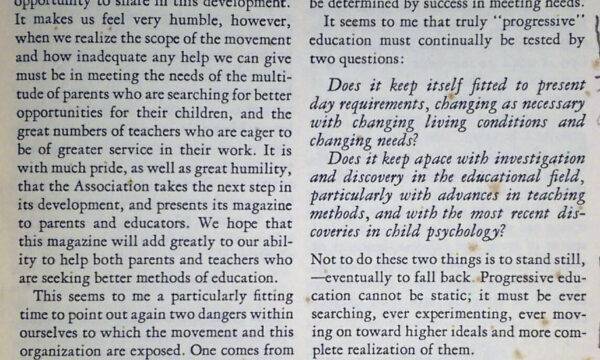 Page from Democracy in Education